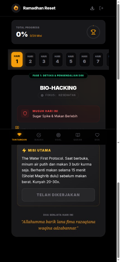 Aplikasi RamadhanReset