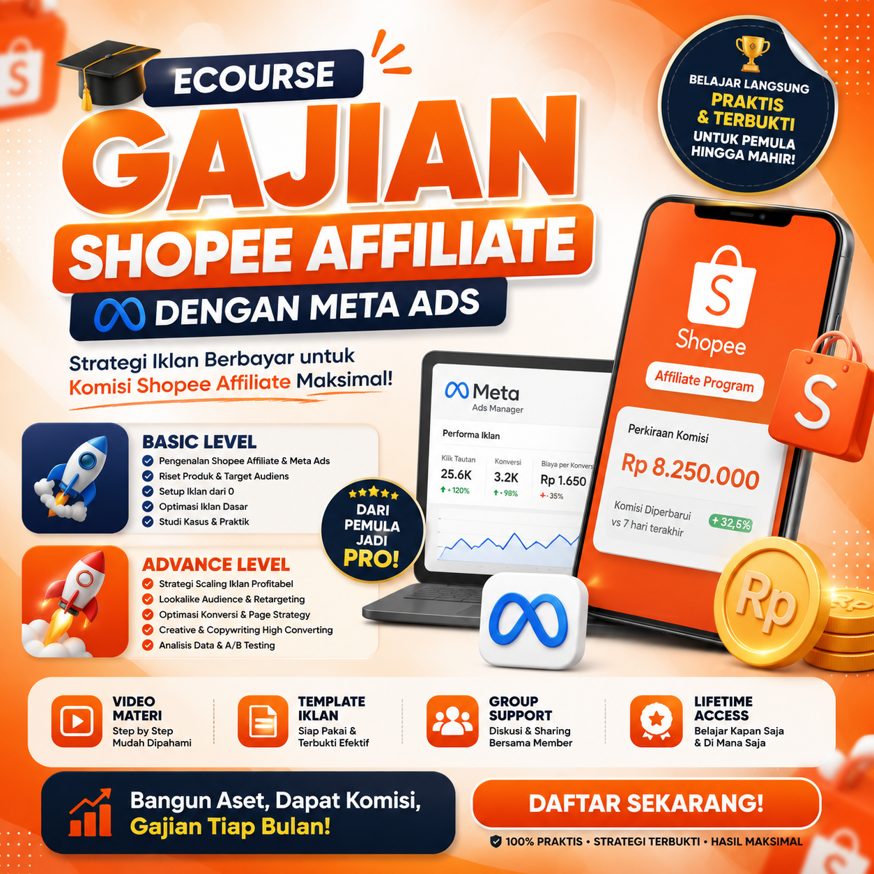 Solusi Kelas Online Shopee Affiliate Meta Ads