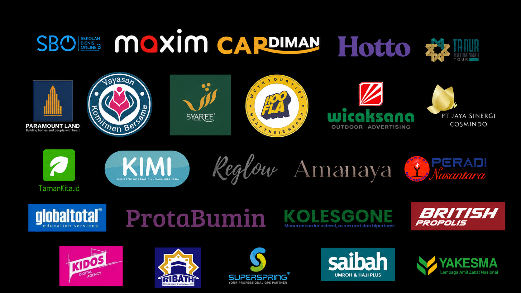Daftar Klien & Brand yang Bekerjasama