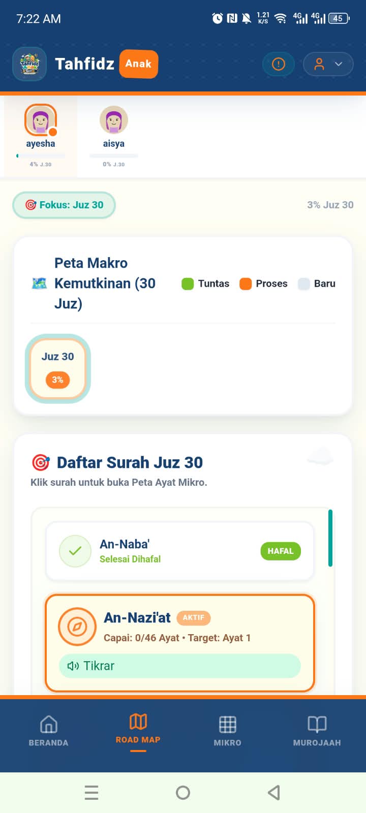 Road Map Per Anak