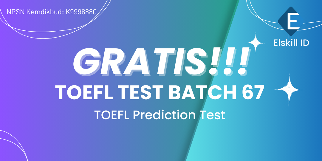 Toefl test batch 67